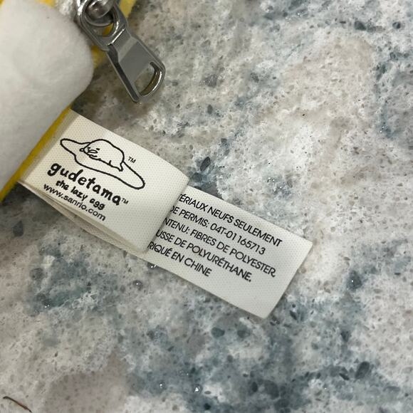 Sanrio Gudetama The Lazy Egg 6.5-Inch Plush Zipper Pouch - Picture 3 of 4